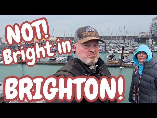 BRIGHTON CARAVAN and MOTORHOME SITE and a RAINY BRIGHTON MARINA!