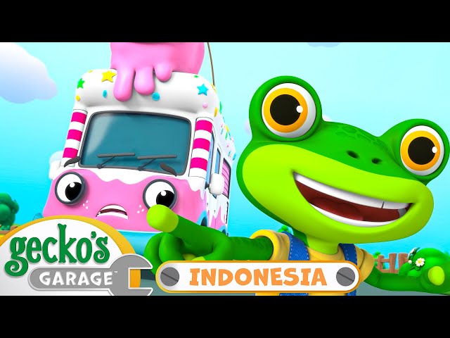 🚀Truk Es Krim Bertenaga Roket | Garasi Gecko | Kartun Populer Anak-Anak | Seru dan Mendidik