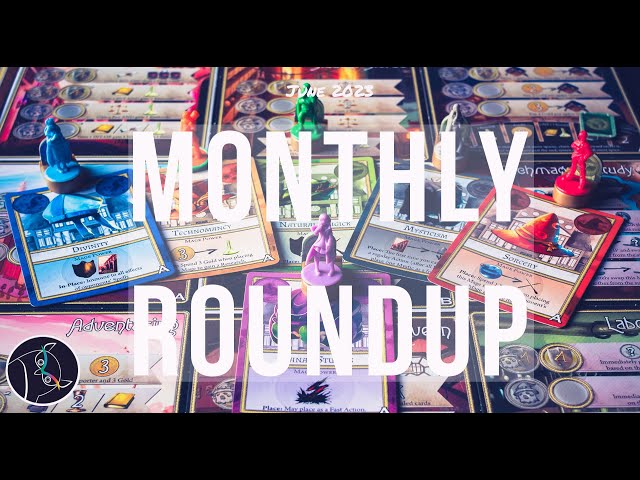 Monthly Roundup June 2023 - Mini Board Game Reviews