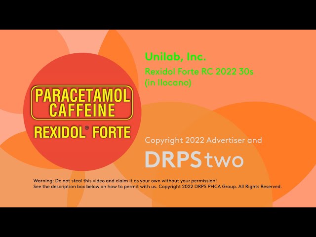 Rexidol Forte Radio Commercial 2022 30s (in Ilocano, Version 1)