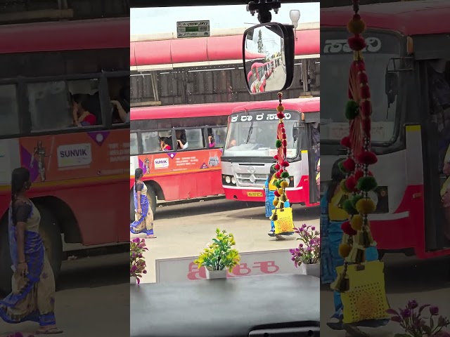 KARNATAKA  KSRTC  But Stand. @ Chamarajnagar 🤩🤩🤩 #KSRTC #Trending #Travel #NWRTC