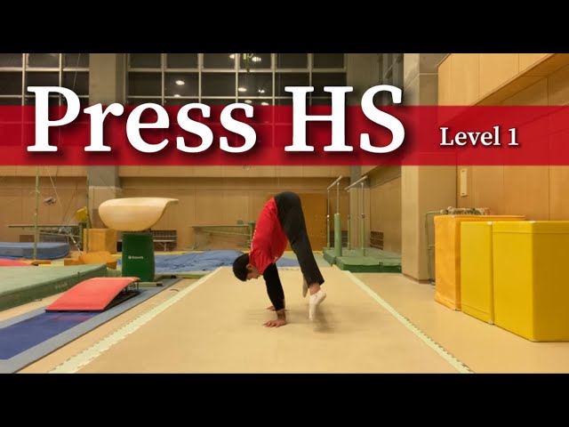 10 helpful exercises for learning ”Press Handstand” 【Level 1】