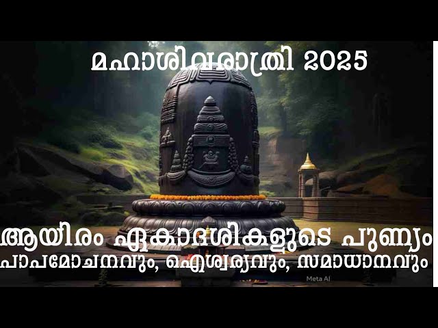 ഈ മഹാശിവരാത്രിയിൽ ഒരു ഏകാദശിയല്ല... ആയിരം! 🙏✨