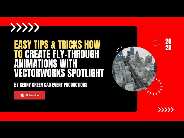 Easy Tips & Tricks - How to create entire city fly through with Vectorworks Spotlight and Sketchfab