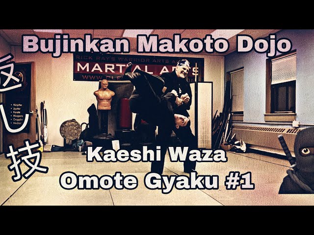 Bujinkan Makoto Dojo Ninja Countering Techniques. No Hands Flip VS Omote Gyaku