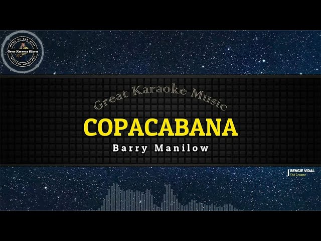 Copacabana (KARAOKE) Barry Manilow