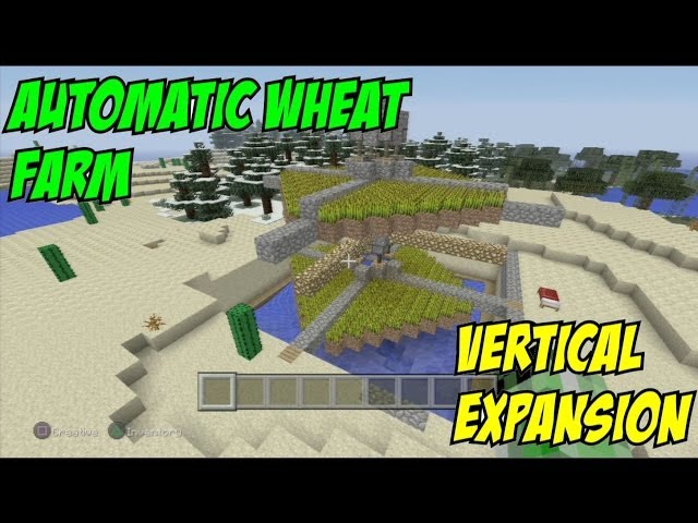 Automatic Wheat Farm On Minecraft Ps3 | Tutorial