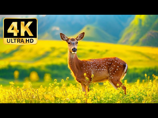 Serene Wildlife Escape 4K 🌿 Breathtaking Animal Kingdom with Relaxing Music