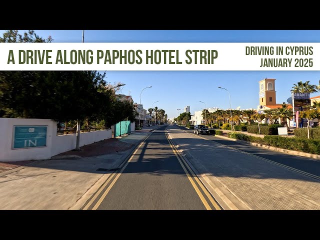 Afternoon Drive Along Paphos Hotel Strip