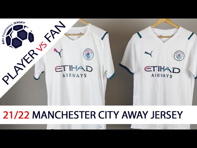 21/22 Manchester City Away Jersey - Player Version Vs Fan Version