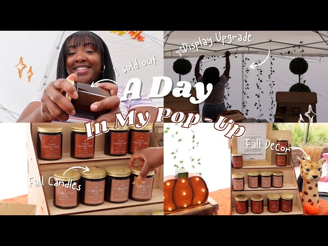 A Day In My Pop-Up Shop + Adding Fall Decor To My Display + Releasing New Look For Fall Collection