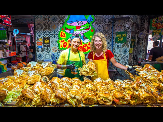 GIGANTIC Mexican Tortas in Guadalajara - LONCHES & TORTA LOCA + STREET FOOD IN GUADALAJARA, MEXICO