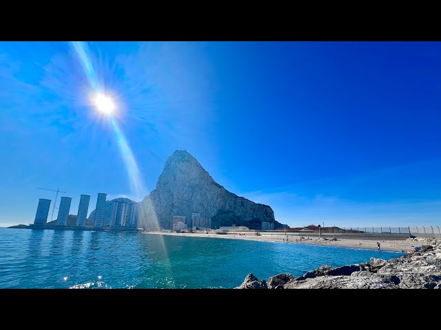 4K | Gibraltar Eastern Beach Walk | January  2025