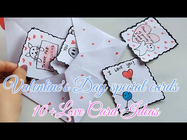 10+ Valentine's Day special card ideas by paper / Diy Easy Envelope by craft paper / Card Ideas