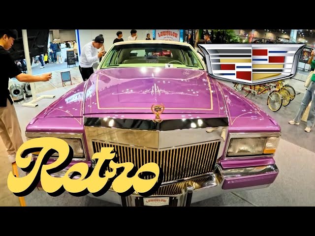 Cadillac Fleetwood Retro Tuning Car in Korea Car Expo