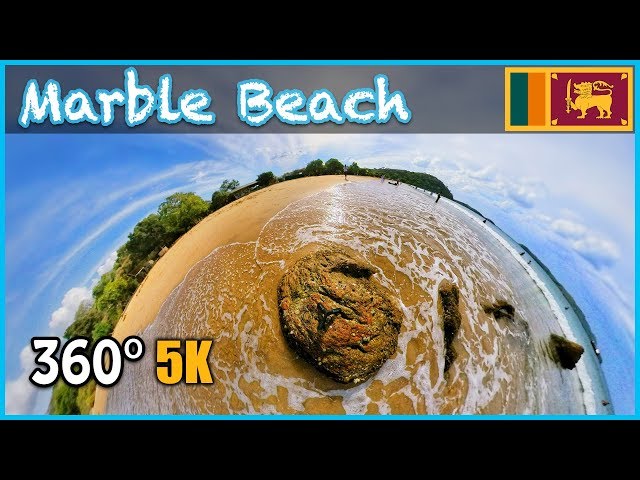 🌊 Marble Beach (En/සිං) CC Enabled | 360° Virtual Tour | #Trincomalee  EP01 - Sri Lanka SE01 🇱🇰