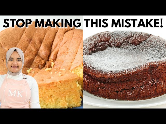 THIS is why your cakes are SINKING / FALLING / COLLAPSING