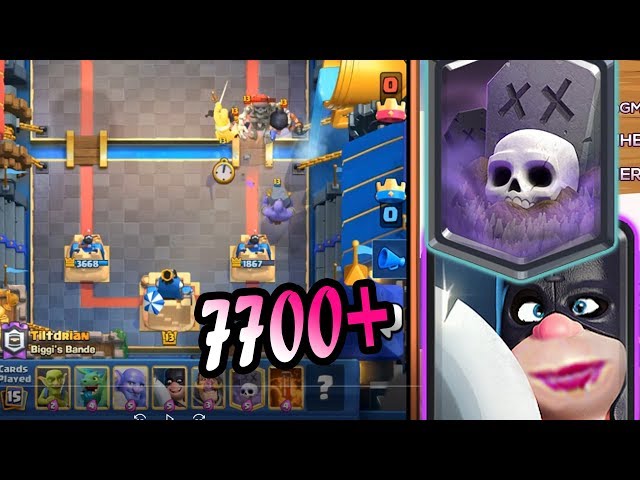 🔥GraveYard Nado Control 👈 Tiltdrian 7700+ gameplays - Clash Royale