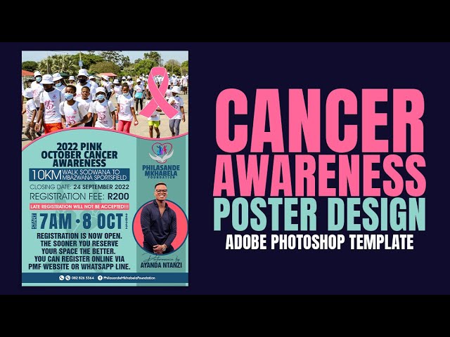 Cancer Awareness Poster Design Template (No.1 PSD File)