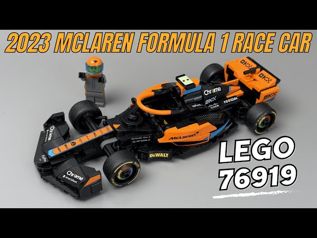 LEGO 76919 Speed Champions 2023 McLaren Formula 1 Race Car- Speed Build & Review