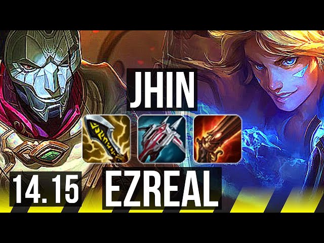 JHIN & Nautilus vs EZREAL & Rell (ADC) | Rank 5 Jhin, 14/2/13, Legendary | BR Challenger | 14.15