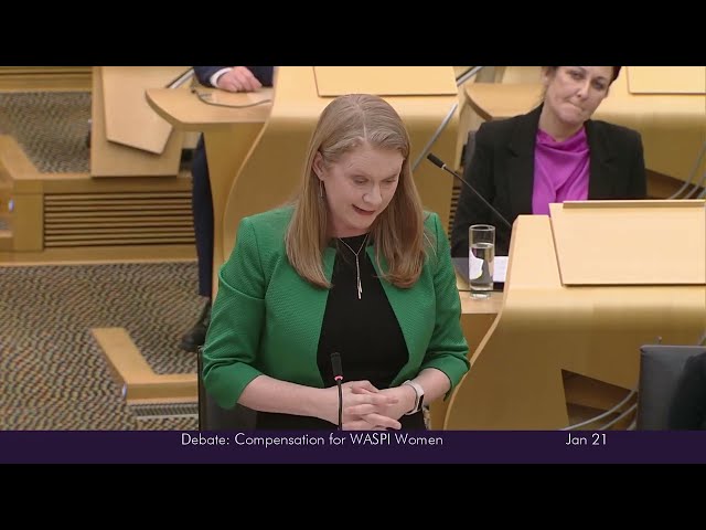 Scottish Government Debate: Compensation for WASPI Women - 21 January 2025