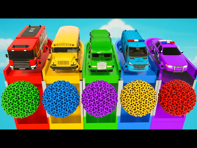 Five Little Monkeys + ABC Song | Monster Trucks & Surprise Eggs | Baby Nursery Rhymes & Kids Songs