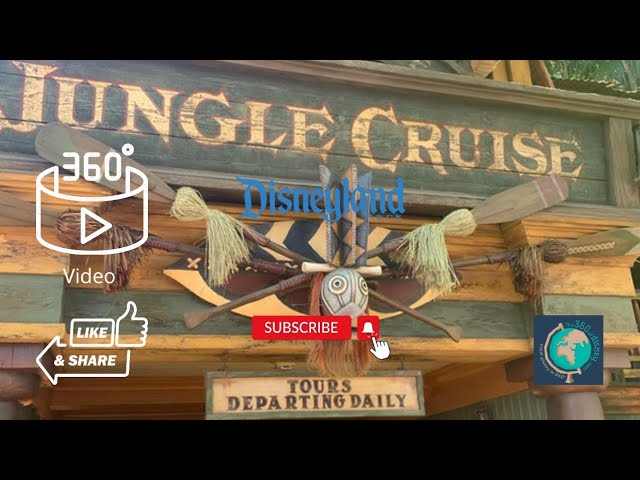 #4k VR #360° POV Ride Video of The Jungle Cruise at #disney #disneyland