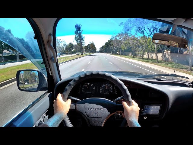 1994 Toyota Land Cruiser FZJ80 POV Test Drive (3D Audio)(ASMR)