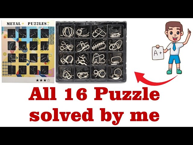 All 16 Metal Puzzle solved by Tech Channel