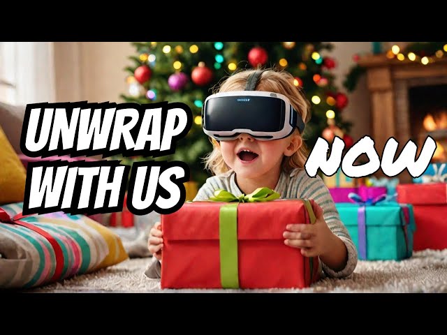 360° Christmas Morning Timelapse: Unwrapping Presents in Virtual Reality