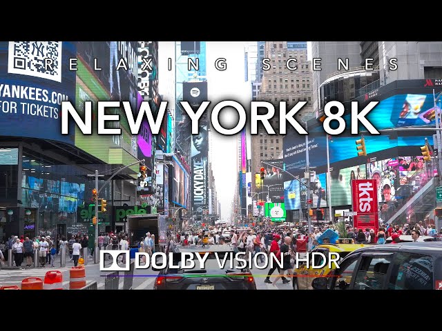 Driving New York City 8k Dolby Vision HDR