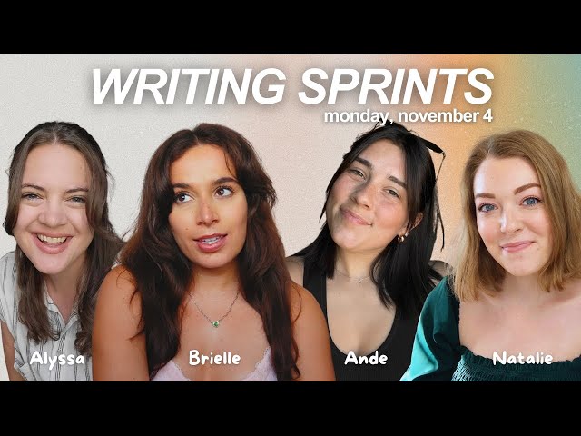 write with us! 💌 live writing sprints with Alyssa, Ande & Natalie