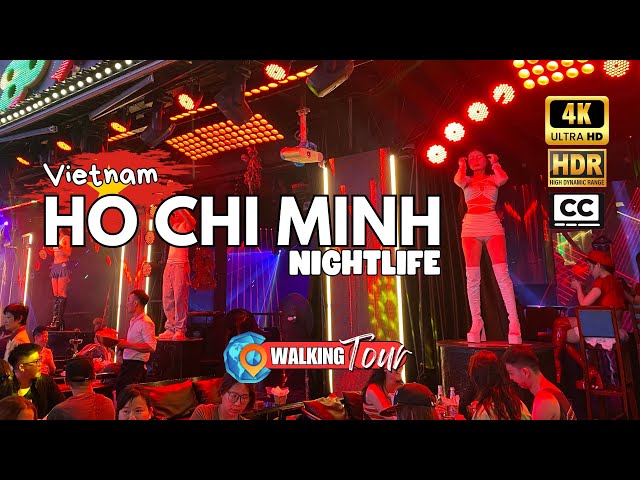 Nightlife in Ho Chi Minh City (Saigon) [Vietnam 🇻🇳] 4K 60fps HDR Night Walk Tour