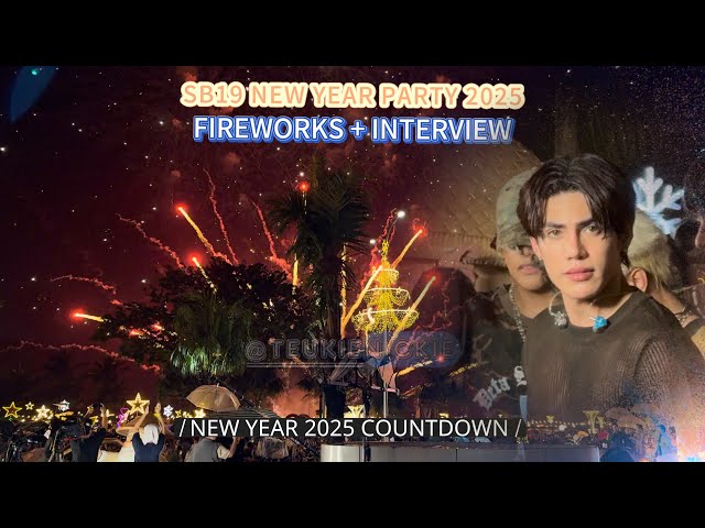 [4K] 2024.12.31 - #SB19 MAIN COUNTDOWN + FIREWORKS + INTERVIEW at KAPUSO COUNTDOWN 2025