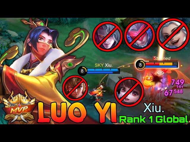 Deadly Midlaner Luo Yi Legendary Gameplay - Top 1 Global Luo Yi by Xiu. - Mobile Legends