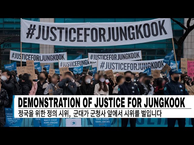 ARMY Rocks Korea! Massive Demonstration Demanding Justice for Jungkook! #bts#jungkook#video