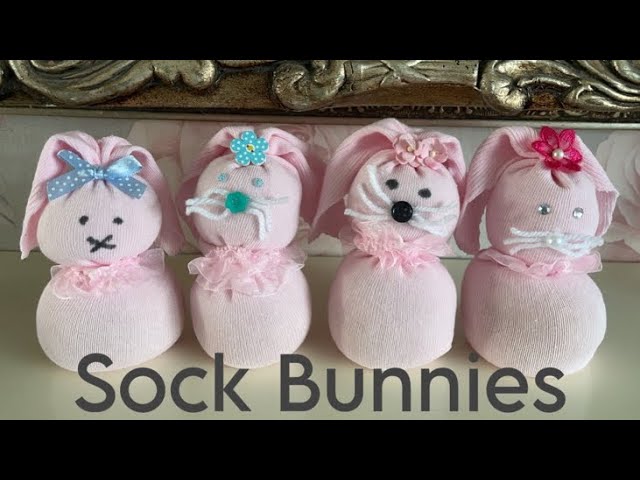 EASY EASTER CRAFT IDEA - SOCK BUNNY RABBITS 🐰