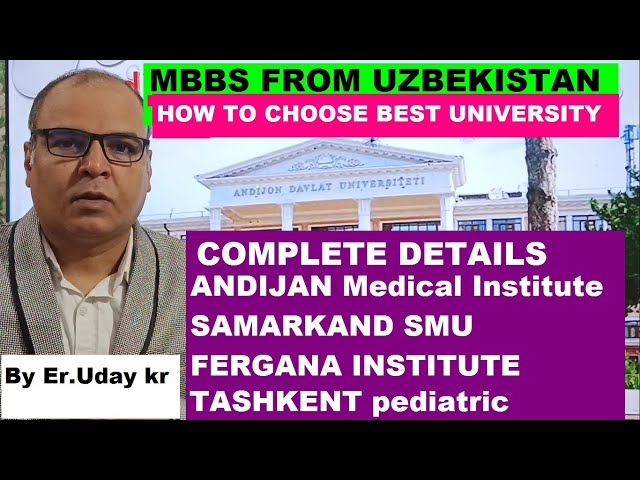 MBBS IN UZBEKISTAN 2024 , Complete Detail About ANDIJAN /SAMARKAND /FERGANA/TASHKENT pediatric