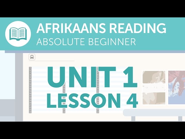 Afrikaans Reading Practice for Absolute Beginners - An Afrikaans Notice at the Station