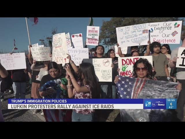 'We are people': Deep East Texans come together to protest ICE raids