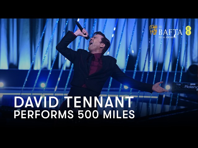 David Tennant performs 500 Miles by The Proclaimers with the help of a few famous faces... | BAFTA