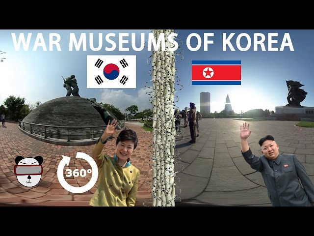 🇰🇷🇰🇵 360° North Korea vs South Korea: War Museums | Korea