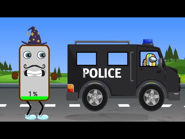 👮 Police vs Poor Criminal and FastMew Collection | Battery Charging Animation || FasT Mew