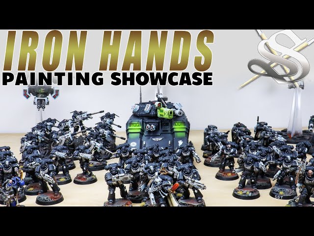 HUGE ARMY! Warhammer 40k Iron Hands Space Marines Painting Showcase