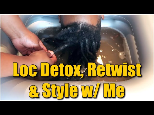 LOC DETOX, RETWIST, & STYLE WITH ME