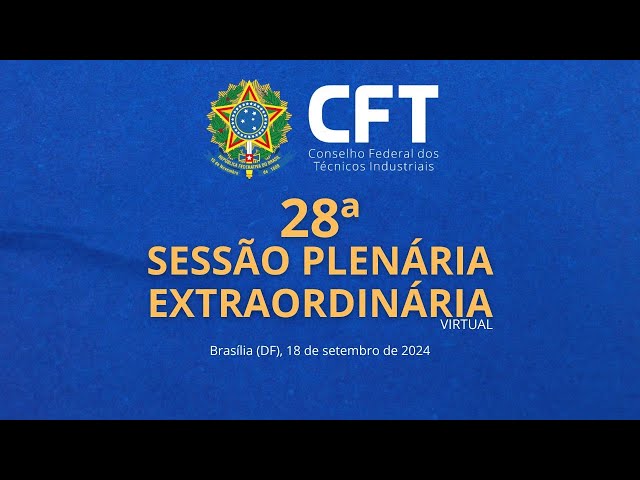 28ª Sessão Plenária Extraordinária - Virtual