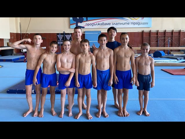 Gymnastics Training Session in Bulgaria by a Japanese coach【Turn on Eng sub】