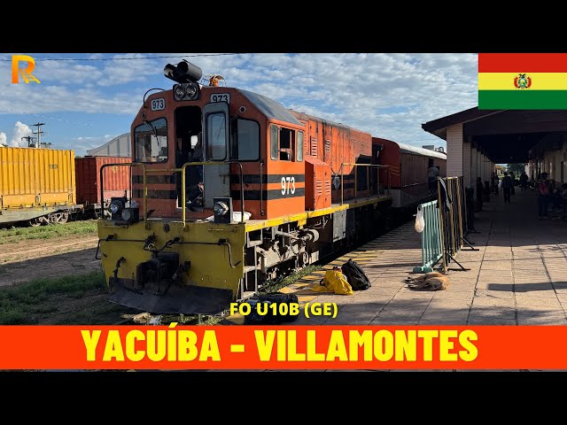 Cab Ride Yacuíba - Villamontes (Santa Cruz–Yacuíba Railway, Bolivia) train driver's view 4K