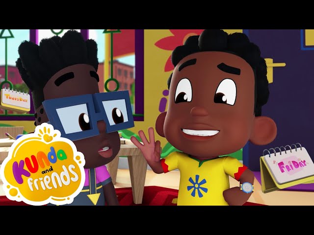 Days of the Week Song | Nursery Rhymes | Kids Cartoons | Songs For Kids | Kunda & Friends